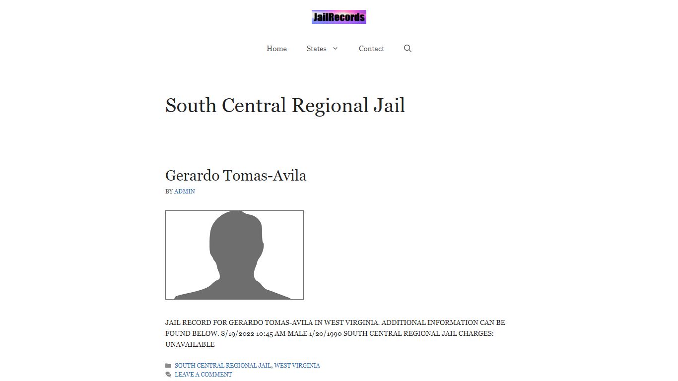 South Central Regional Jail Arrest Records